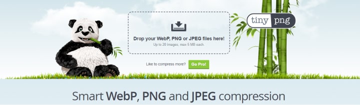 Tinypng Smart WebP, PNG and JPEG compression