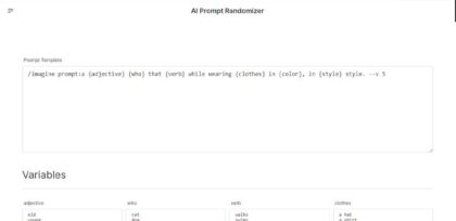 AI Prompt Randomizer