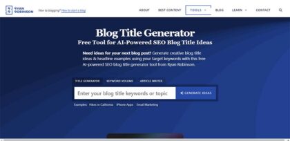 Blog Title Generator